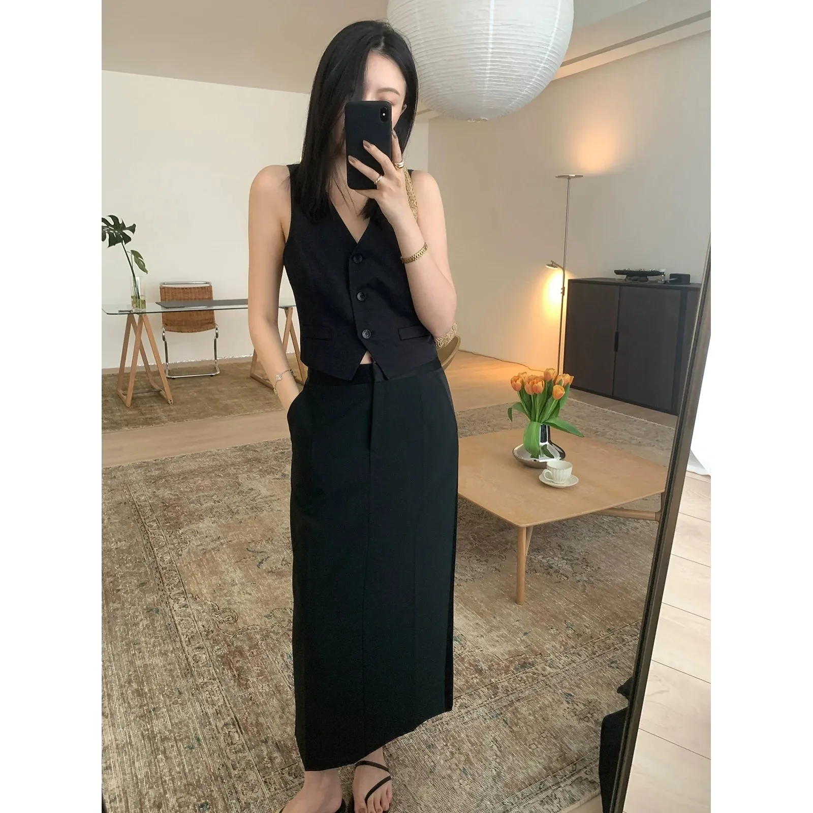 Matte Black Skirt