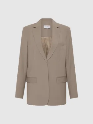 Matteau Relaxed Tailored Blazer in Taupe