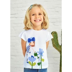 Mayoral Girls T-Shirt 3015 Watering Flowers