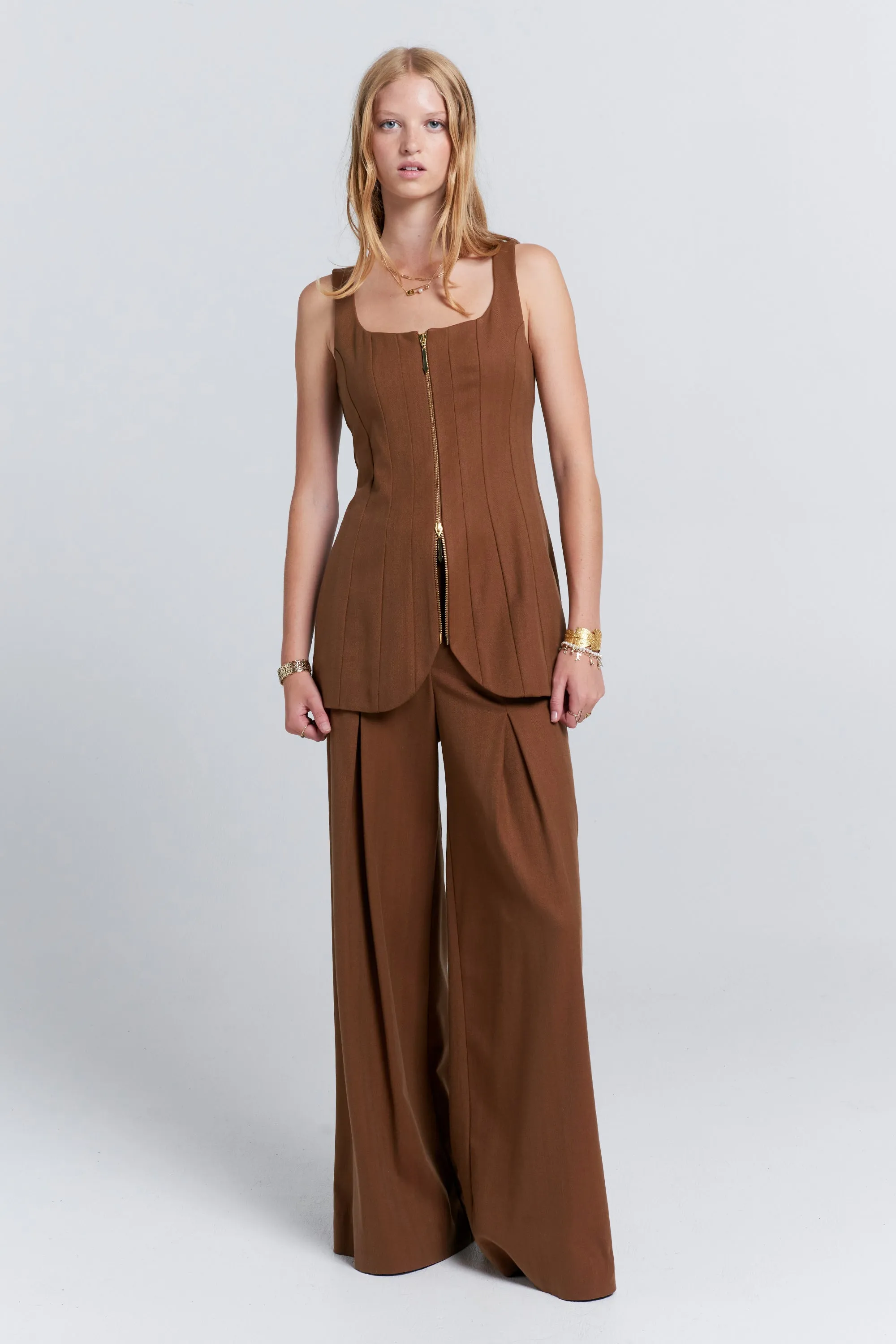 Memento Gilet Chestnut