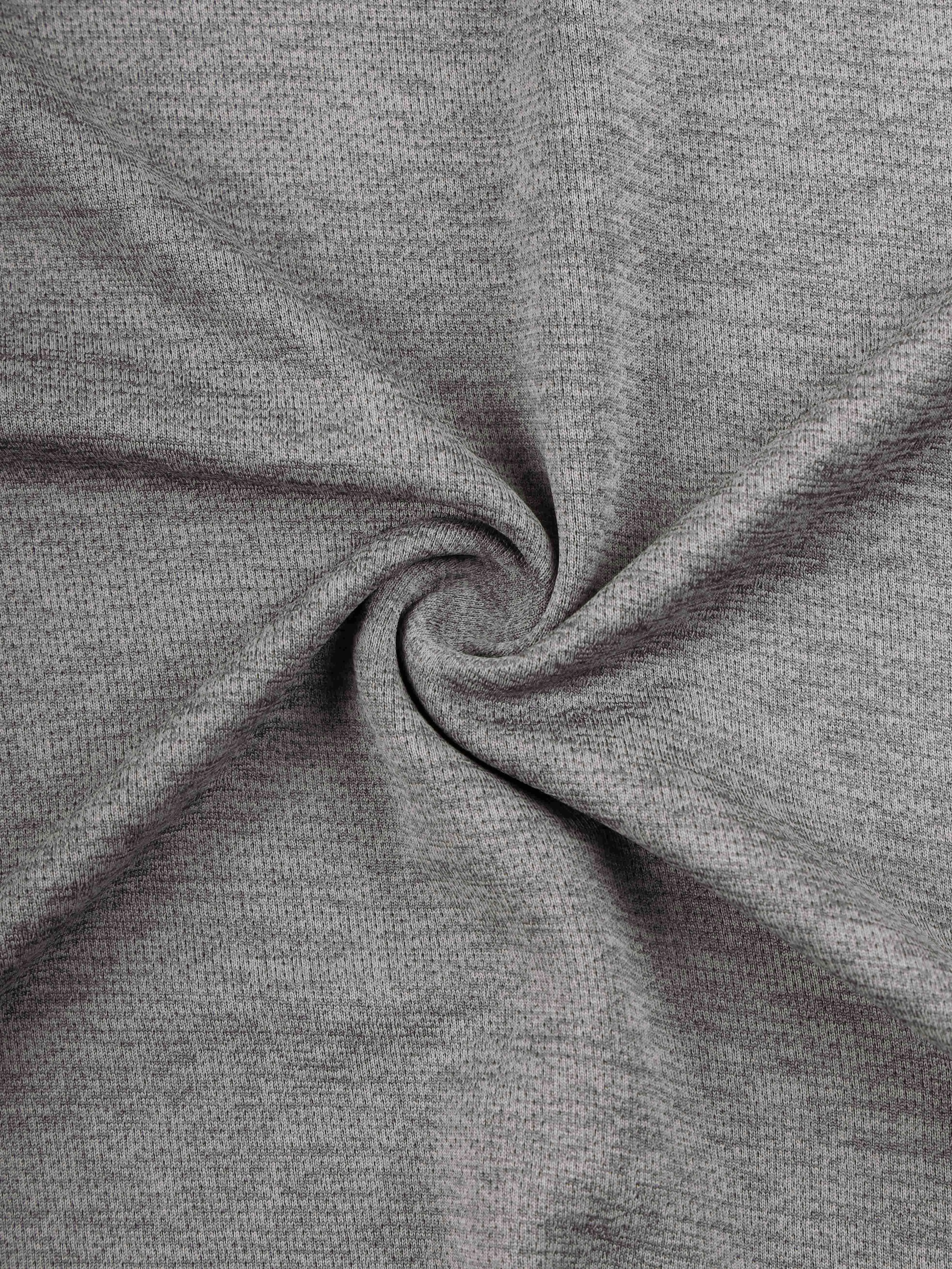 Men Melange Slim Fit Crew Neck T-shirt with MELANGE