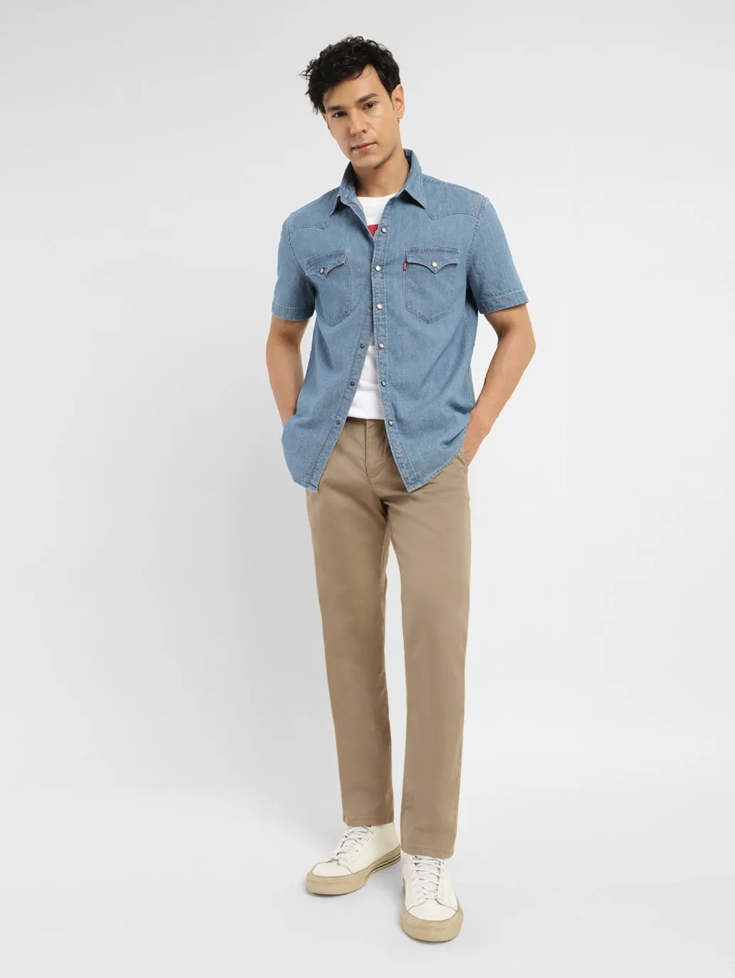 Men's 511 Brown Slim Fit Chinos