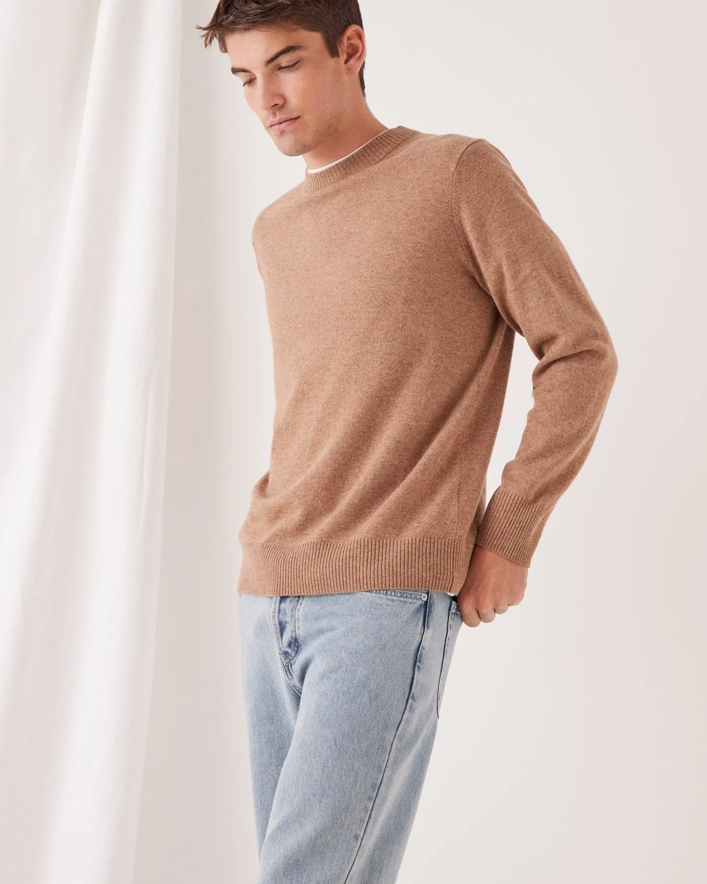 Mens Anders Knit Caramel