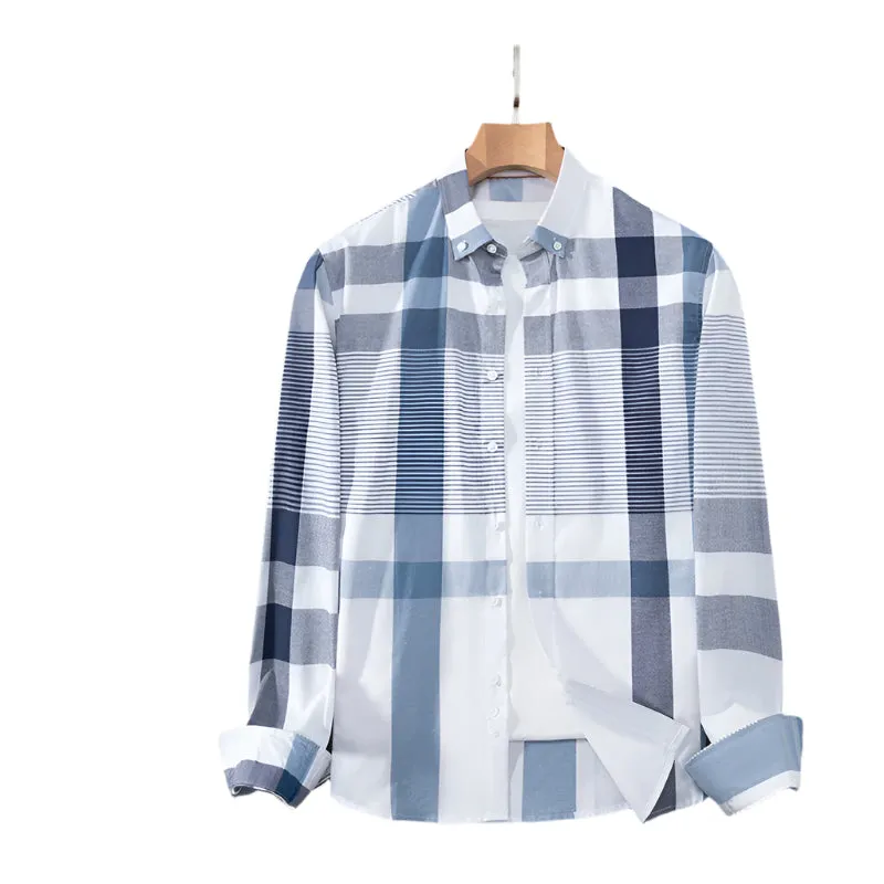 Men's Classic Plaid Cotton Shirt | Contemporary Casual Collection