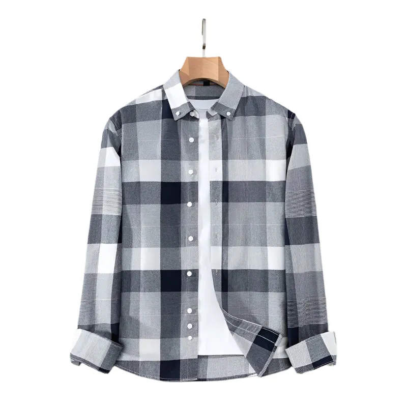 Men's Classic Plaid Cotton Shirt | Contemporary Casual Collection