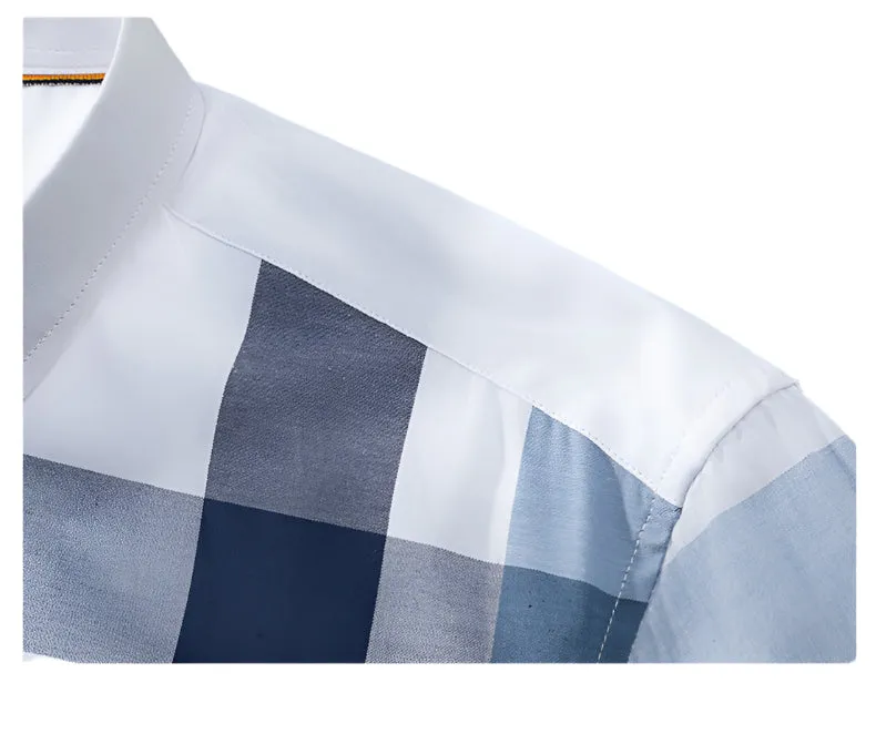 Men's Classic Plaid Cotton Shirt | Contemporary Casual Collection