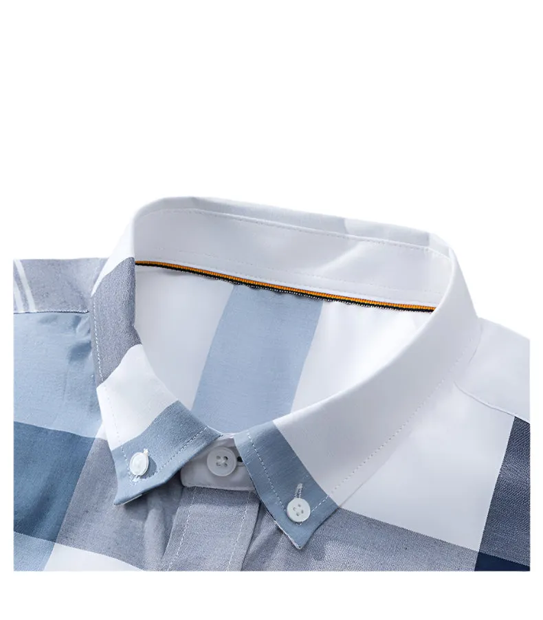 Men's Classic Plaid Cotton Shirt | Contemporary Casual Collection