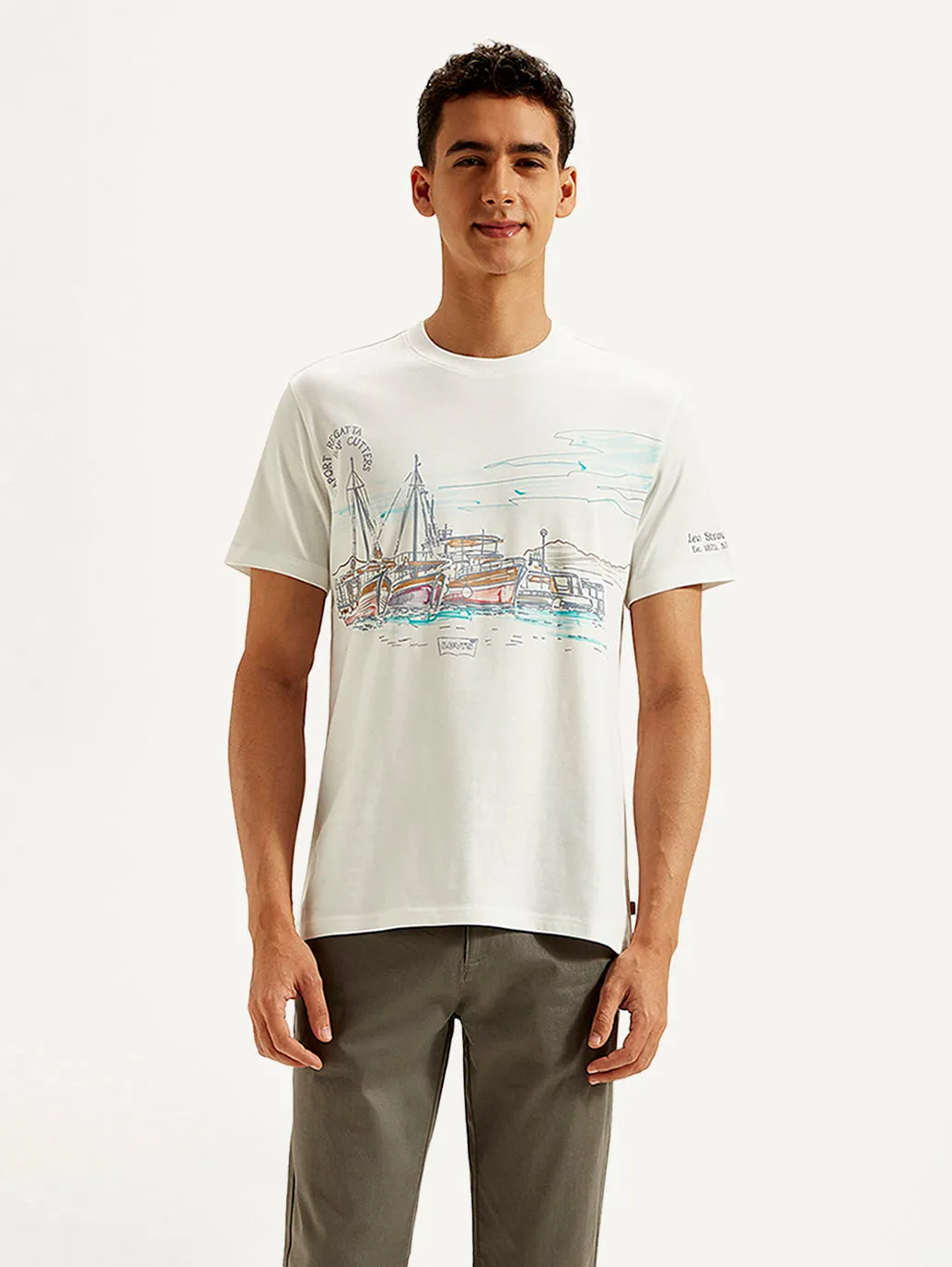 Men's Graphic Print Slim Fit T-shirt