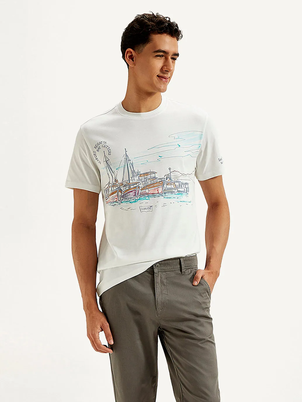 Men's Graphic Print Slim Fit T-shirt