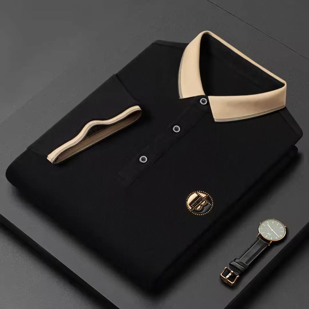 Men's polo shirt - classic short sleeve t-shirt for everyday wear