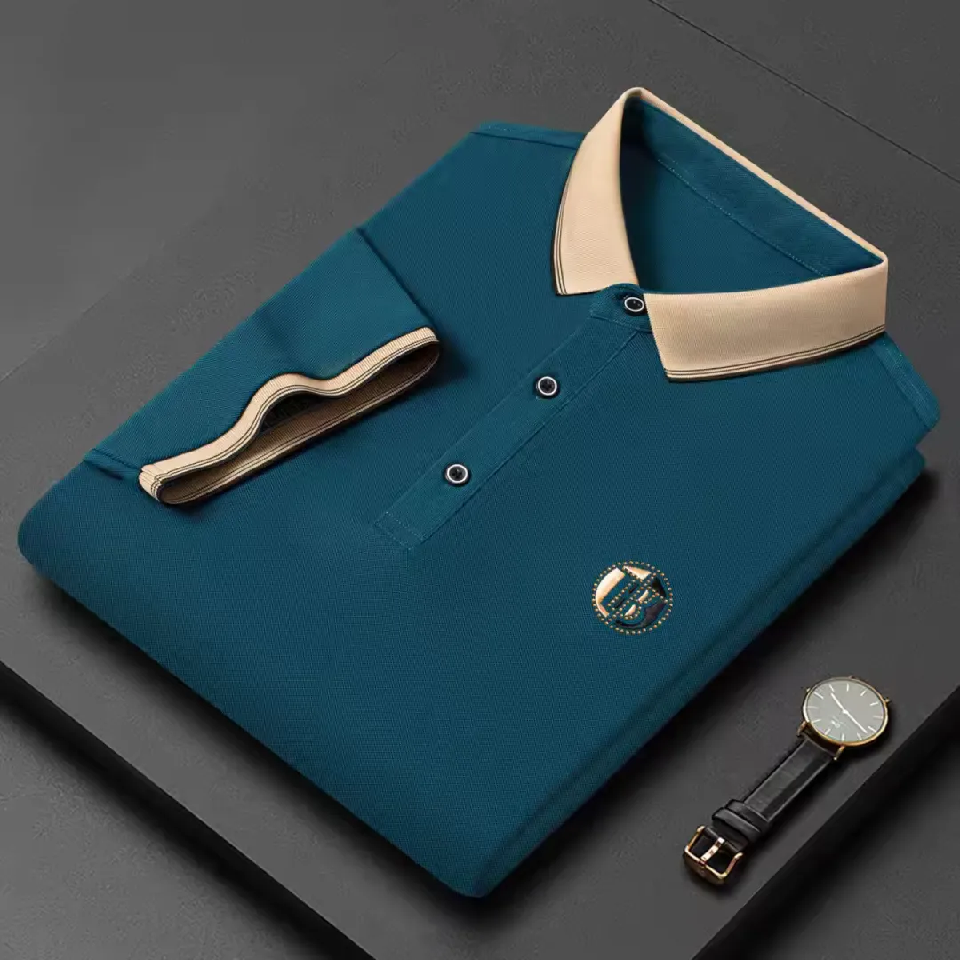 Men's polo shirt - classic short sleeve t-shirt for everyday wear