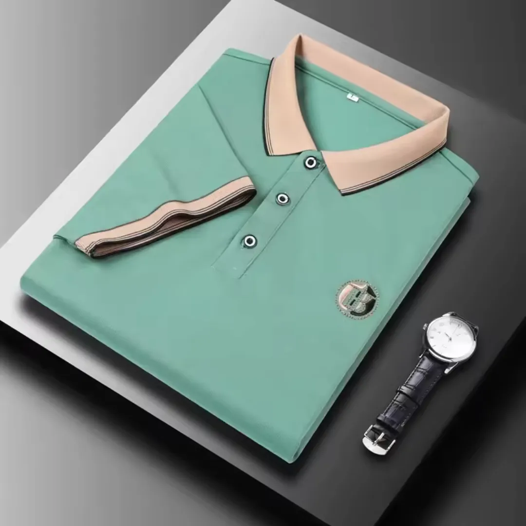 Men's polo shirt - classic short sleeve t-shirt for everyday wear