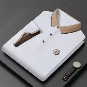 Men's polo shirt - classic short sleeve t-shirt for everyday wear