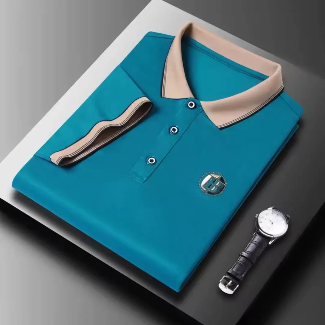 Men's polo shirt - classic short sleeve t-shirt for everyday wear