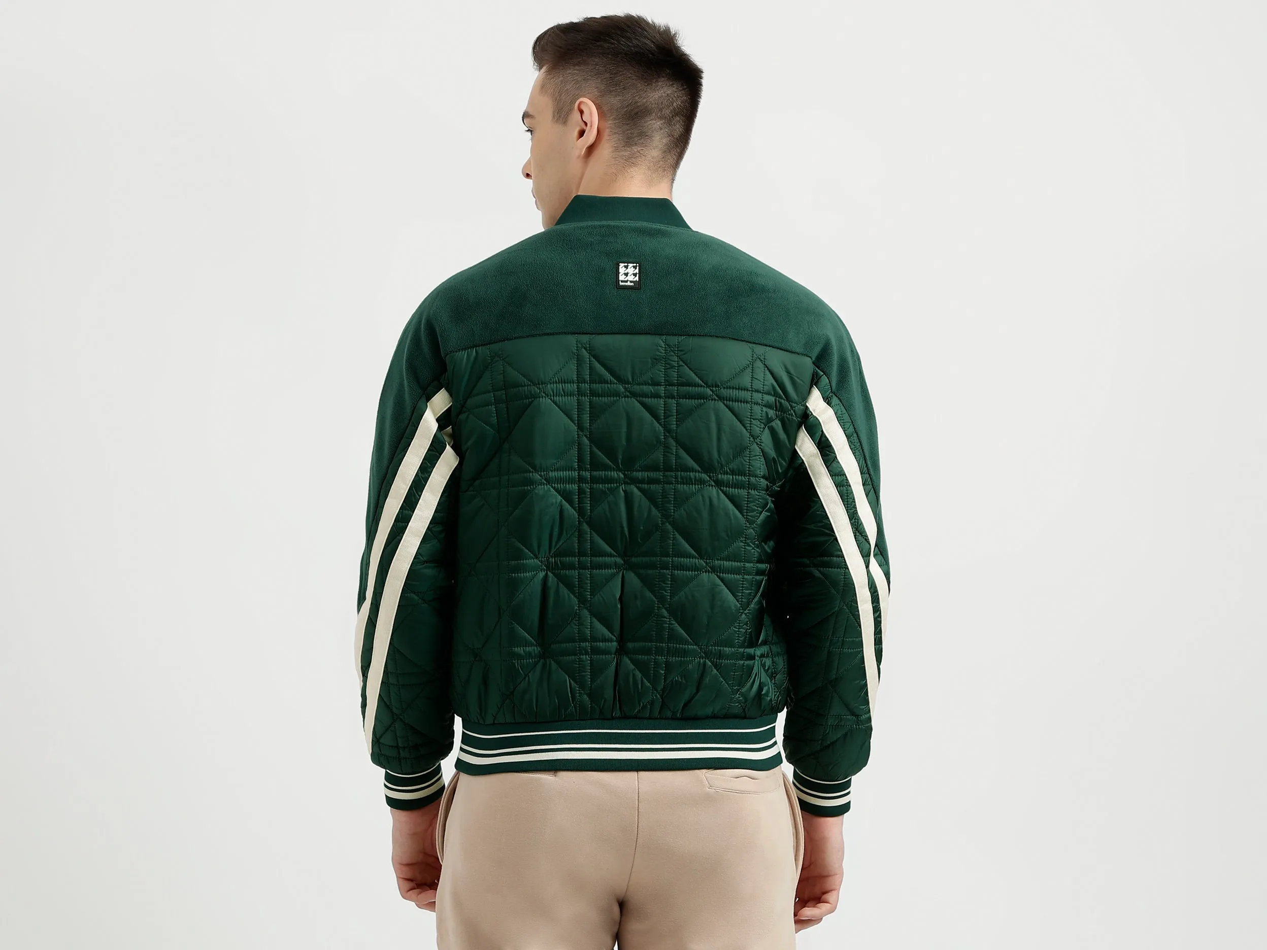 Men's Regular Fit Baseball Collar Wadded Jacket