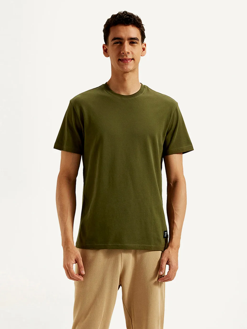 Men's Solid Slim Fit T-shirt