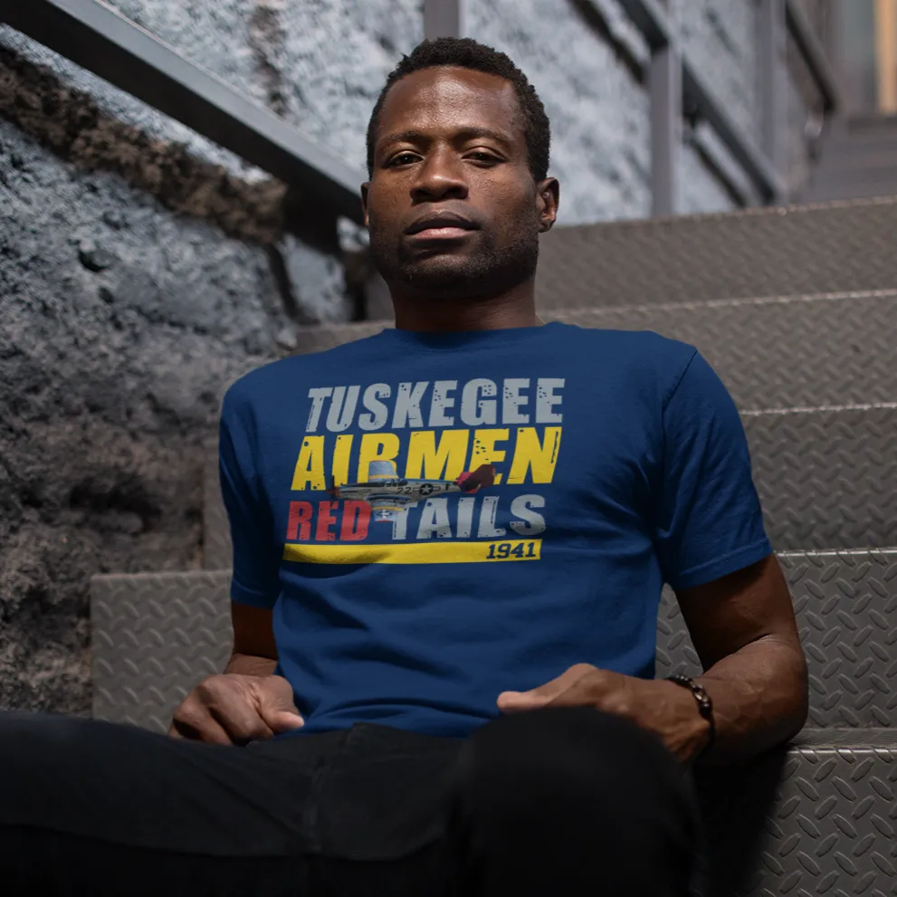 Men's Tuskegee Airmen Red Tails Organic Tee