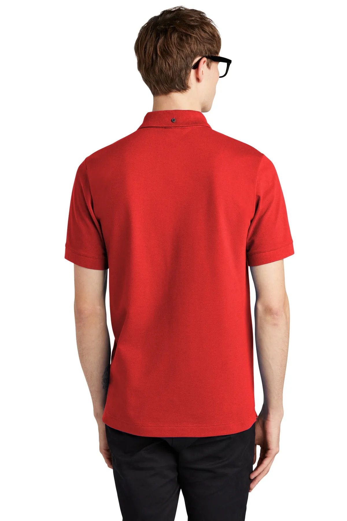 Mercer Mettle Stretch Heavyweight Pique Polo MM1000 Apple Red