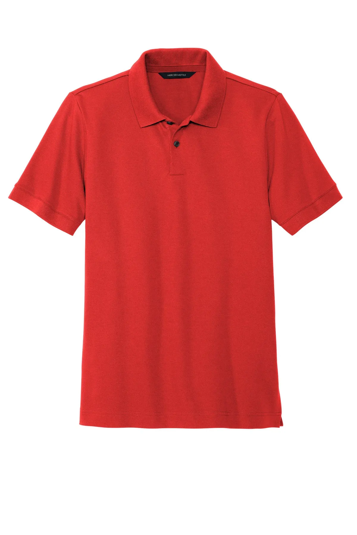 Mercer Mettle Stretch Heavyweight Pique Polo MM1000 Apple Red
