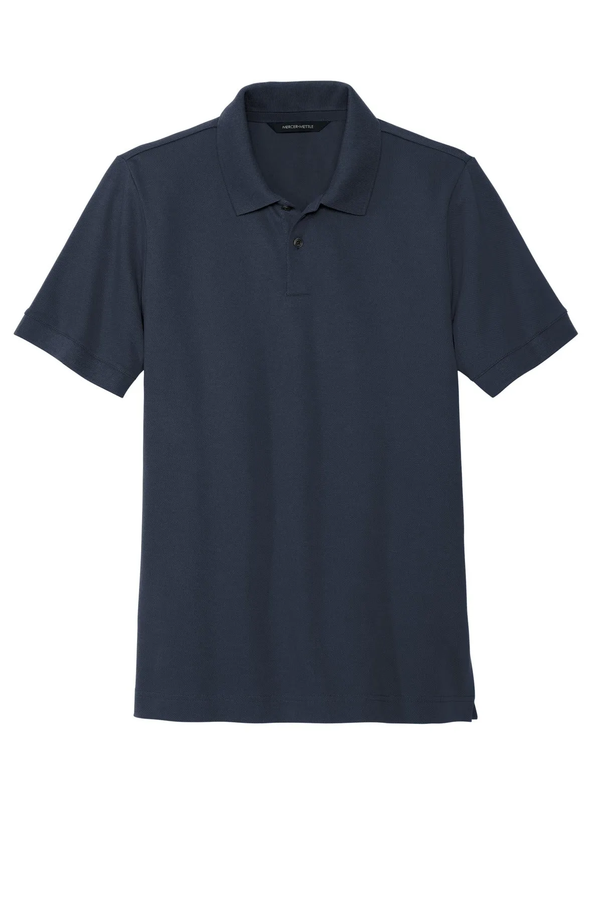 Mercer Mettle Stretch Heavyweight Pique Polo MM1000 Night Navy