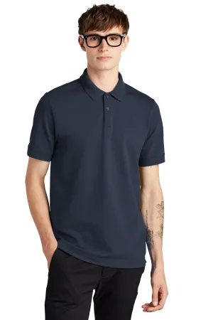 Mercer Mettle Stretch Heavyweight Pique Polo MM1000 Night Navy