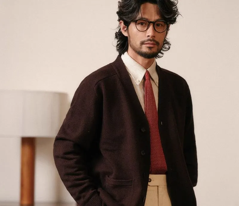 Merino Wool Vintage Cardigan