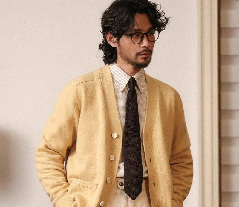 Merino Wool Vintage Cardigan