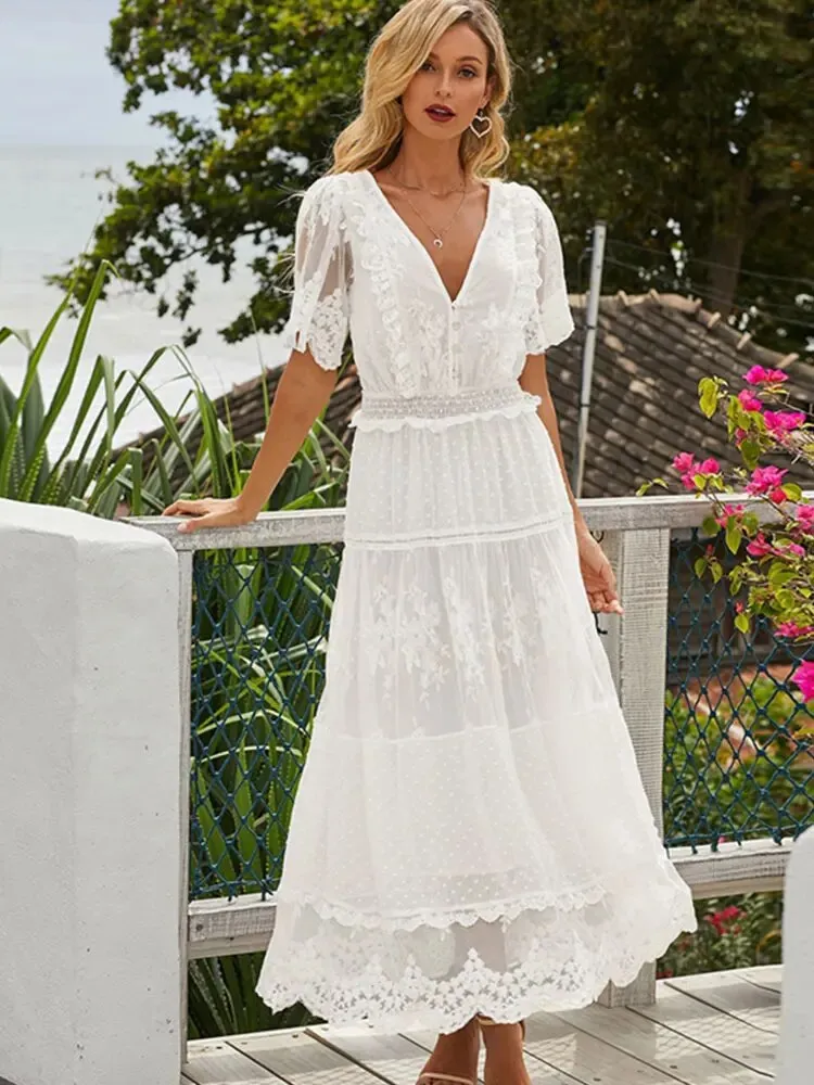 Meta® | Elegant White Dress