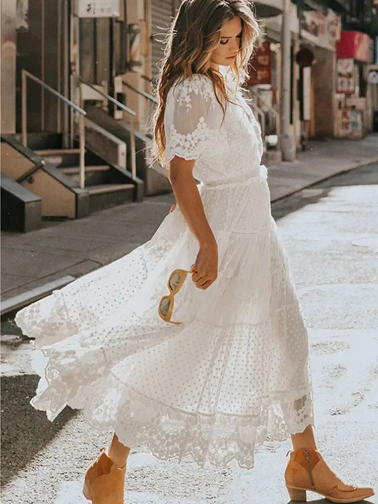 Meta® | Elegant White Dress