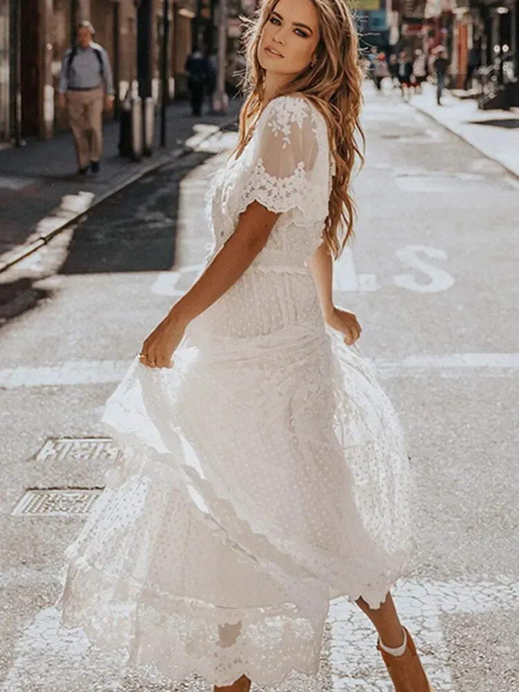 Meta® | Elegant White Dress