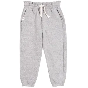 Miles - Basic Paperbag Waist Joggers - Heather Grey
