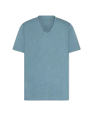 Miles Raw Edge Slub V-Neck T-Shirt
