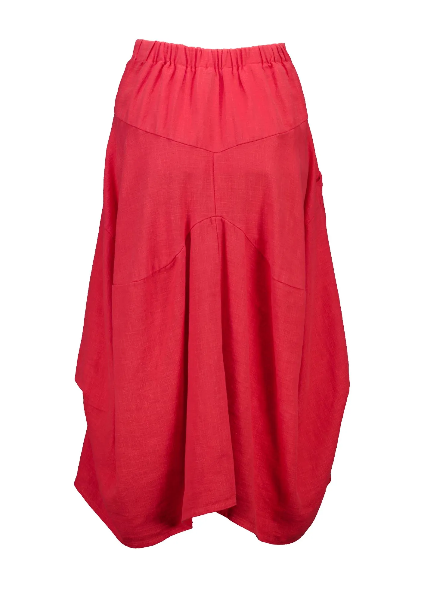 Milwaukee Fiesta Skirt Watermelon in Slub Linen