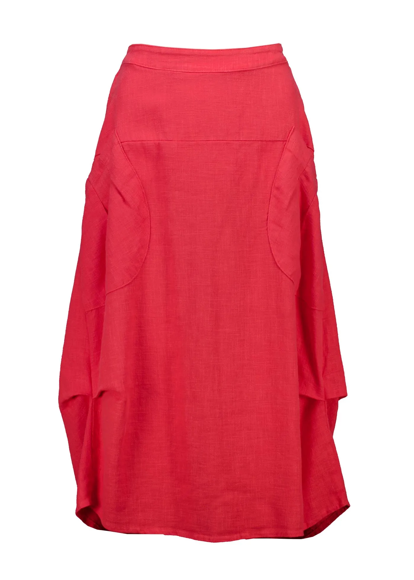 Milwaukee Fiesta Skirt Watermelon in Slub Linen
