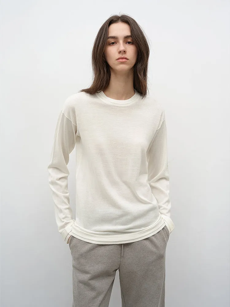 Minimalist Wool Knit Sweater