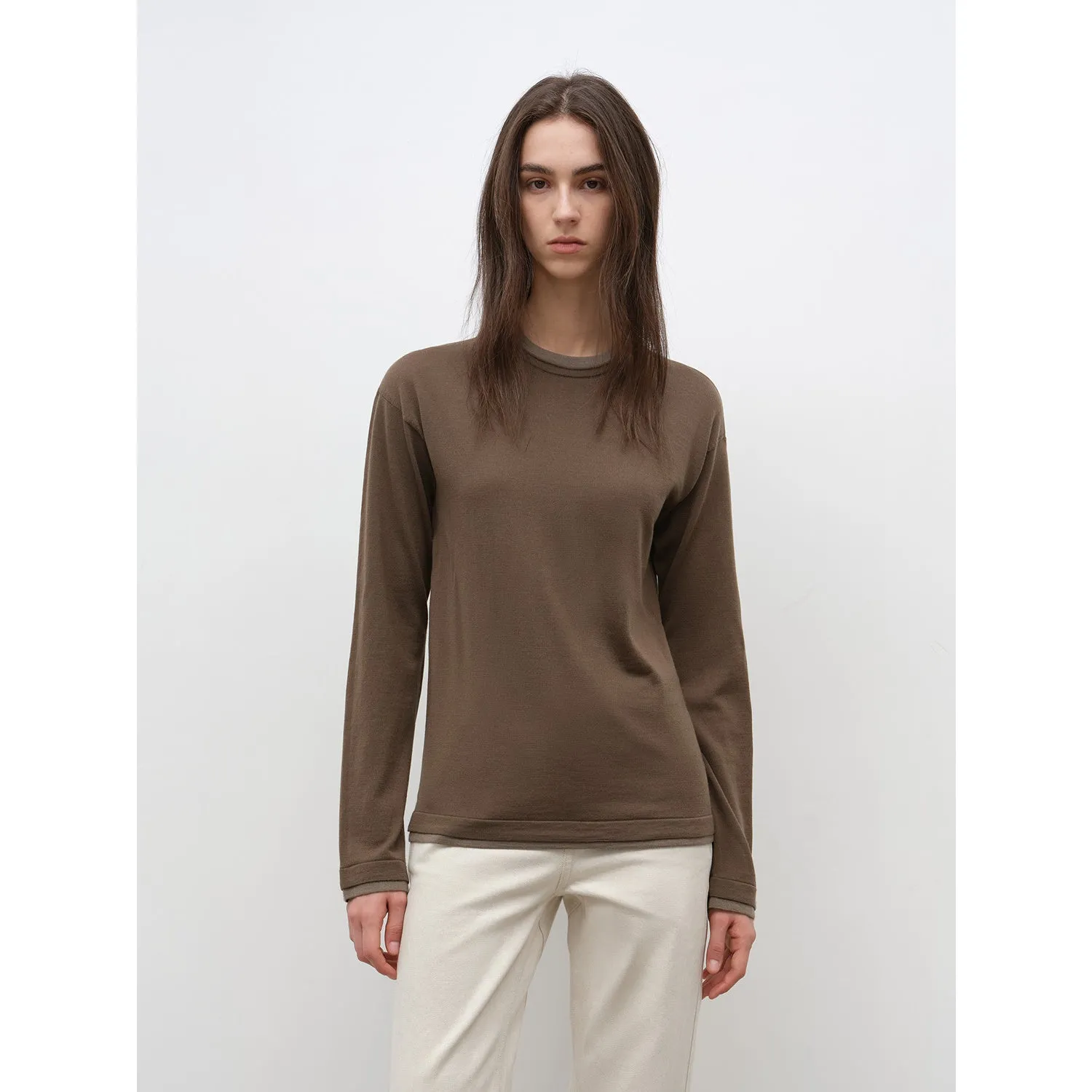 Minimalist Wool Knit Sweater