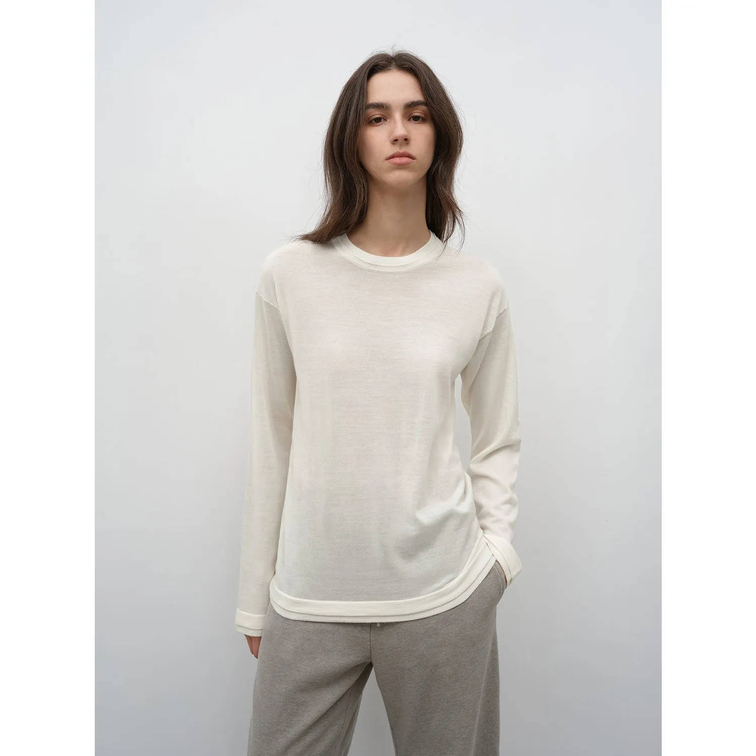 Minimalist Wool Knit Sweater