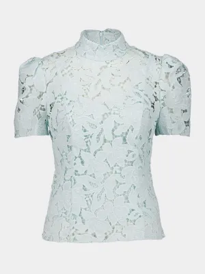 Mint Lace Top