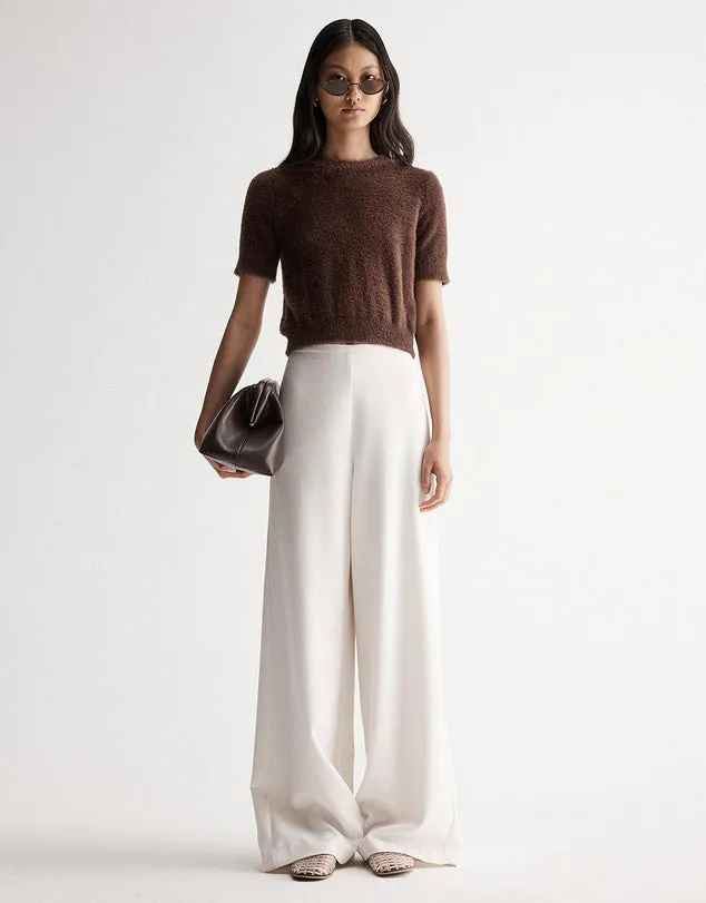 Mochi Knit Tee - Chocolate