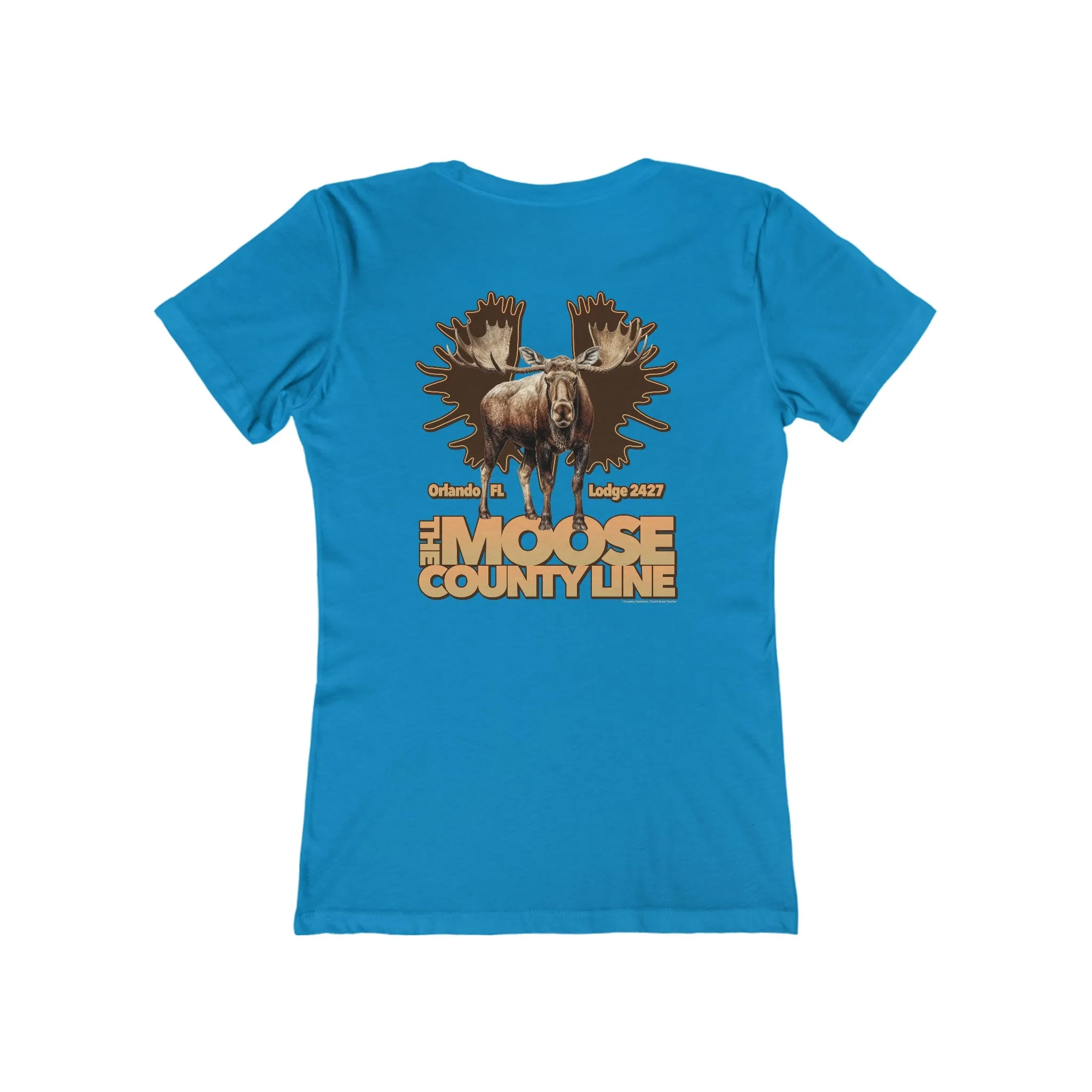 Moose Lodge 2427 - Moose Antlers - Women's T-Shirt (Front & Back Prints)