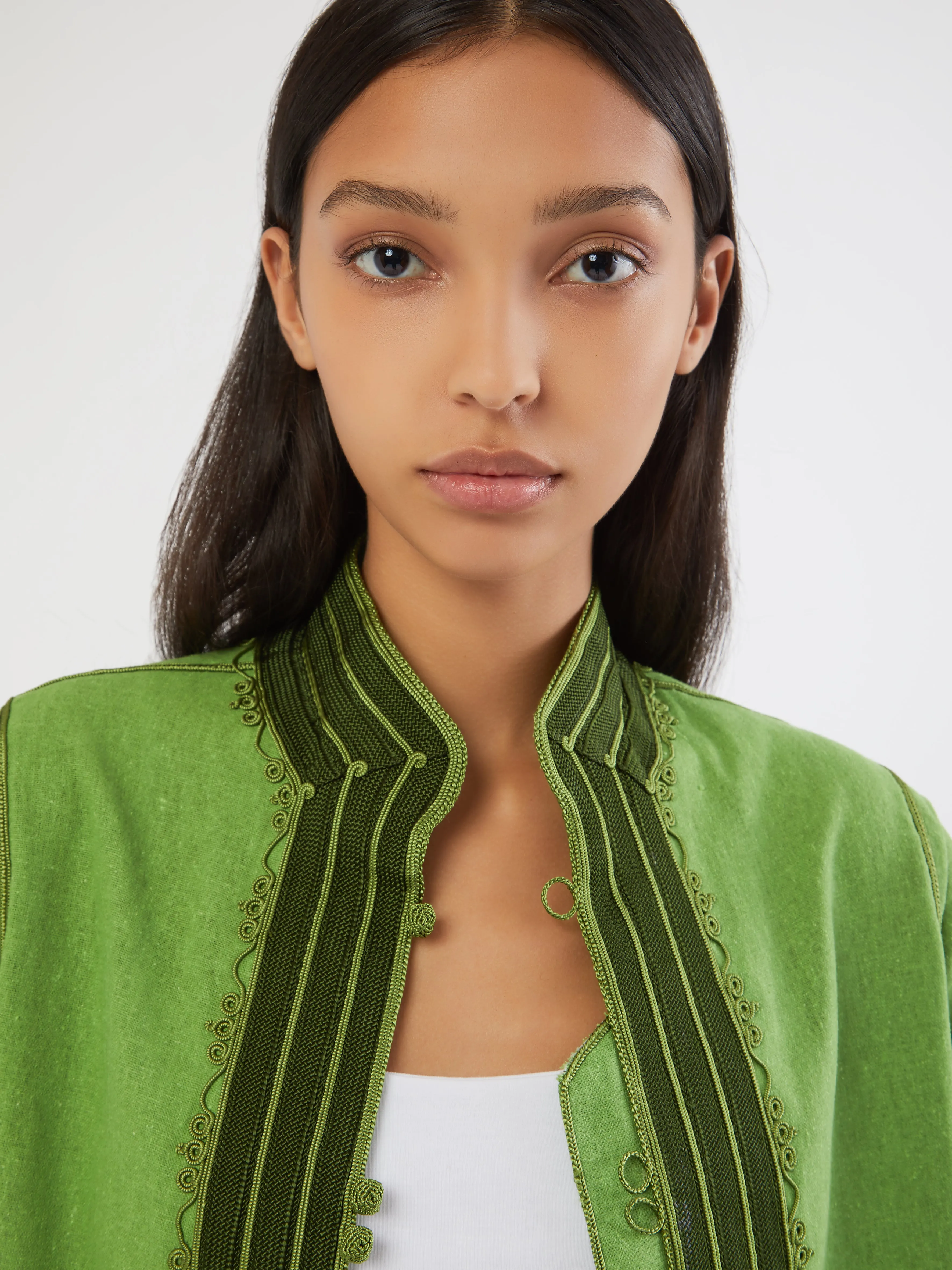 Moroccan linen jacket