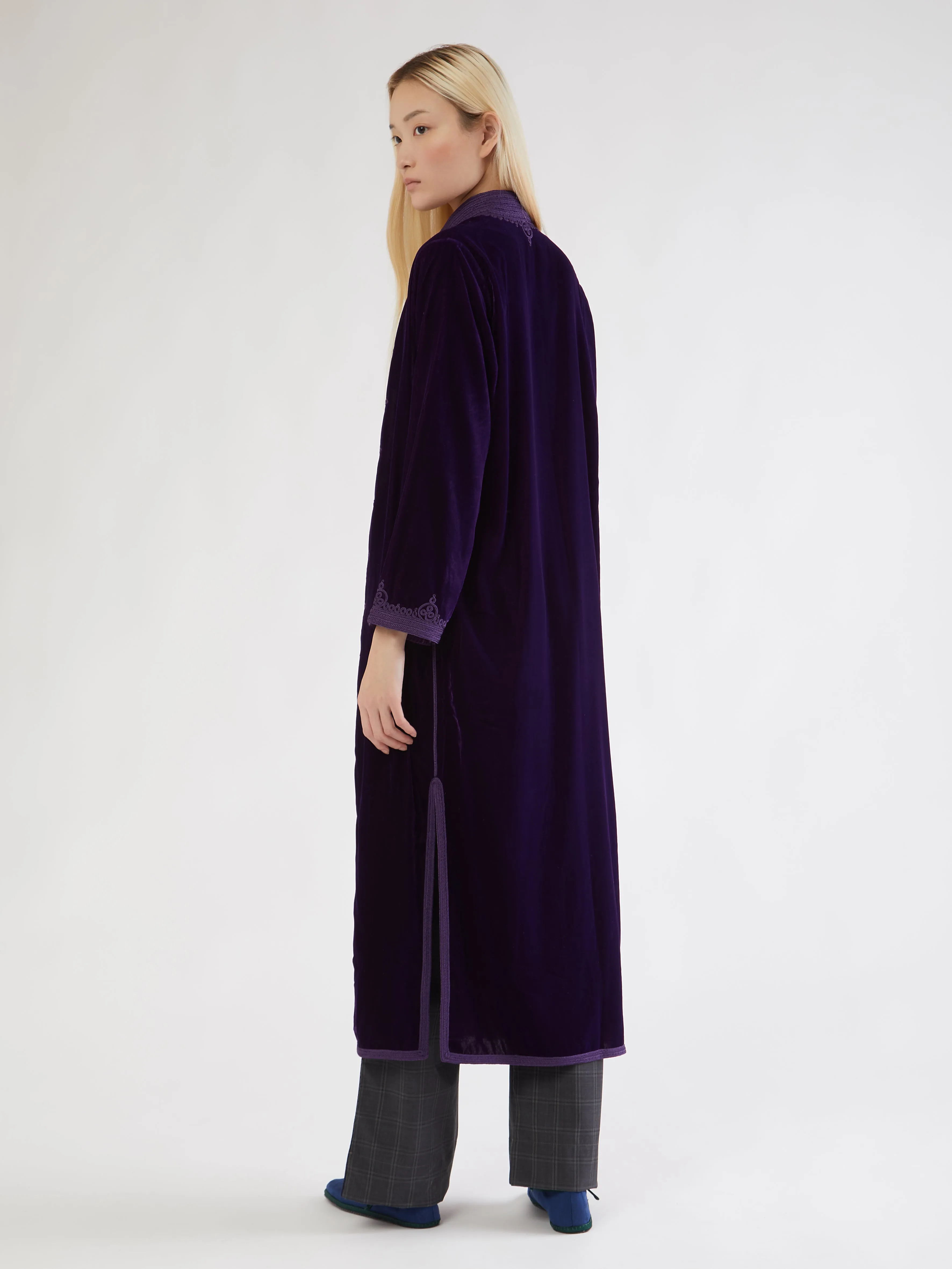 Moroccan velvet coat