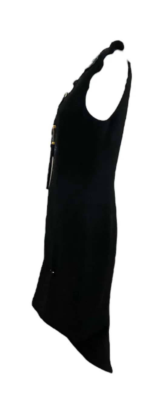 Moschino Early 2000s Little  Black "Tailored" Dress