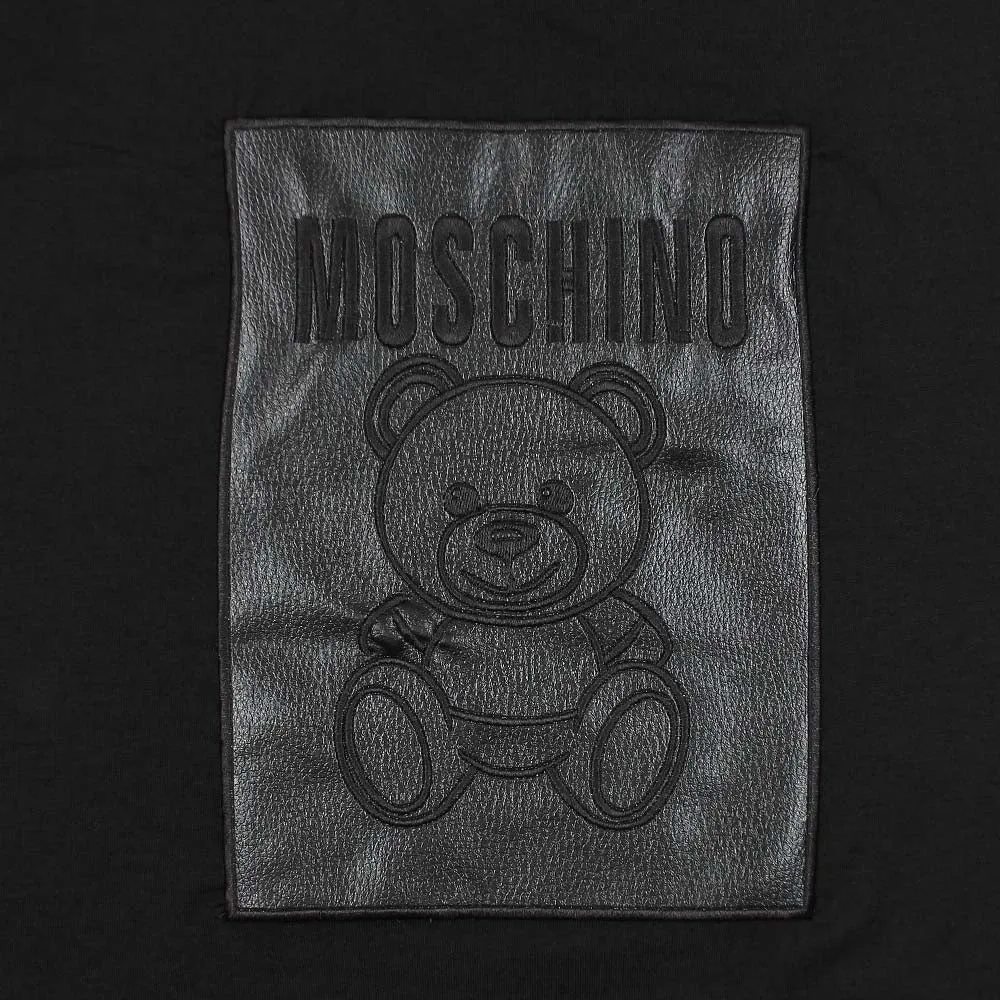 Moschino Leather N Black T-Shirt