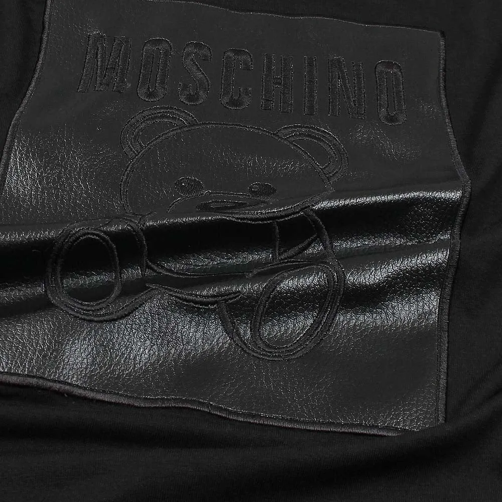 Moschino Leather N Black T-Shirt