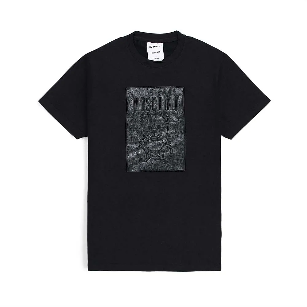 Moschino Leather N Black T-Shirt