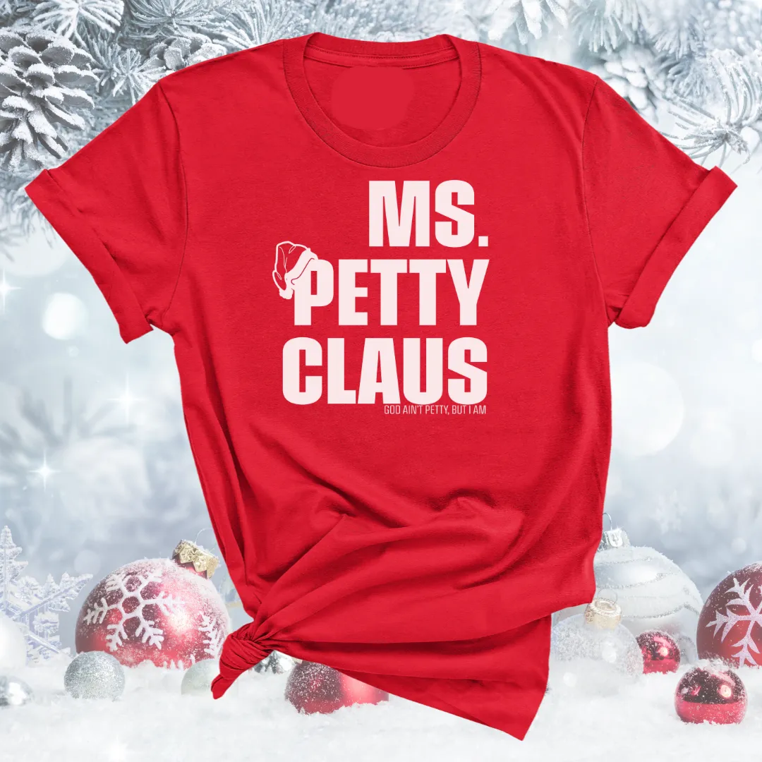 Ms. Petty Claus Tee (Red/White)