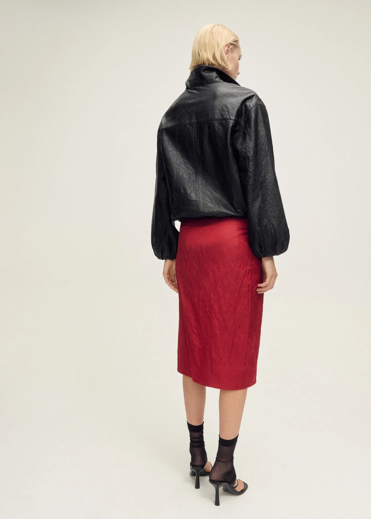 Multi-position textured skirt with bows
