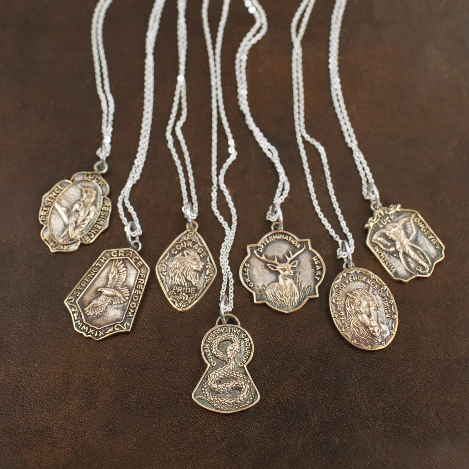 Nature Saint Necklace - Peacock: Protect | Guide | Reveal