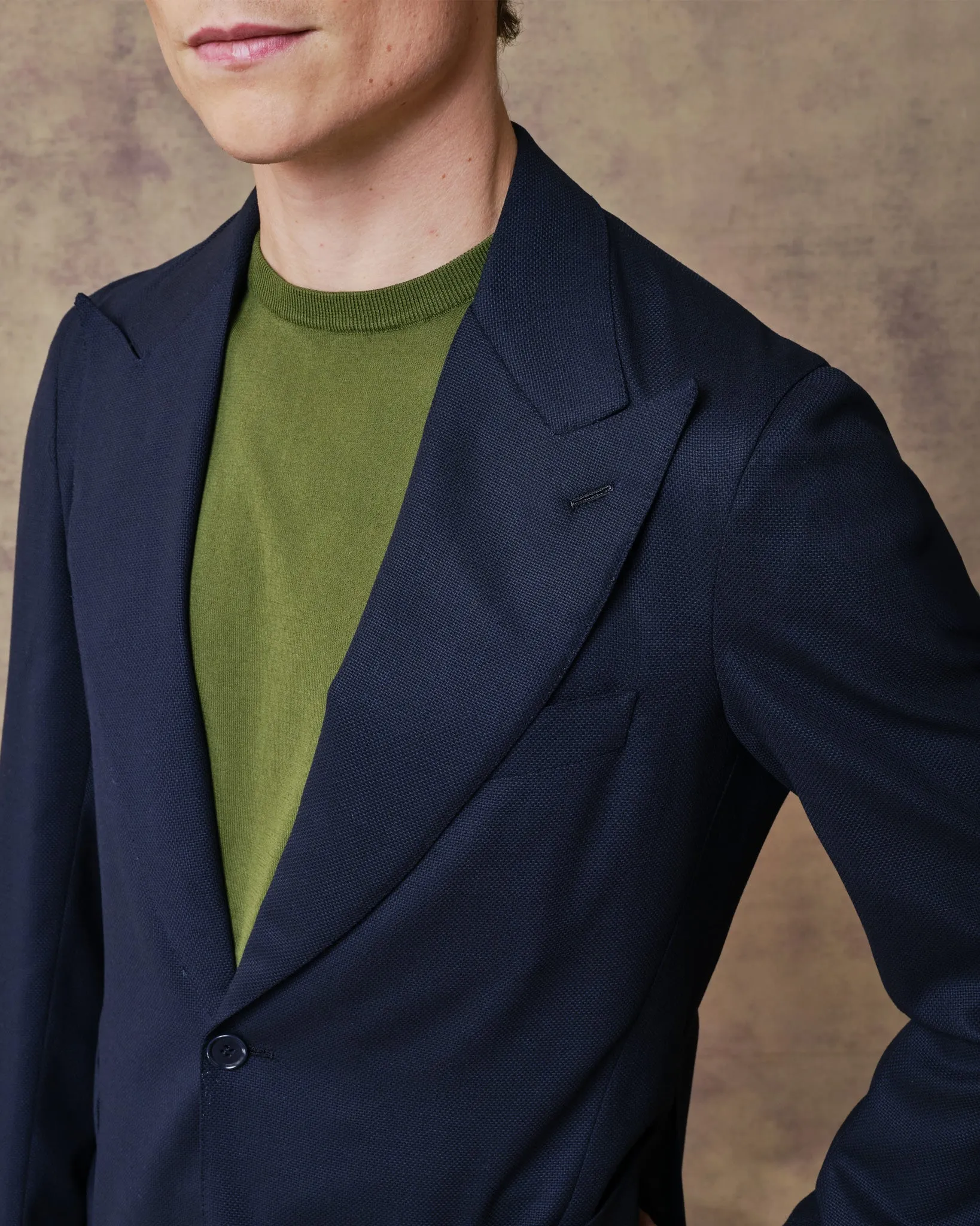 Navy Ultra-Light Unstructured Blazer